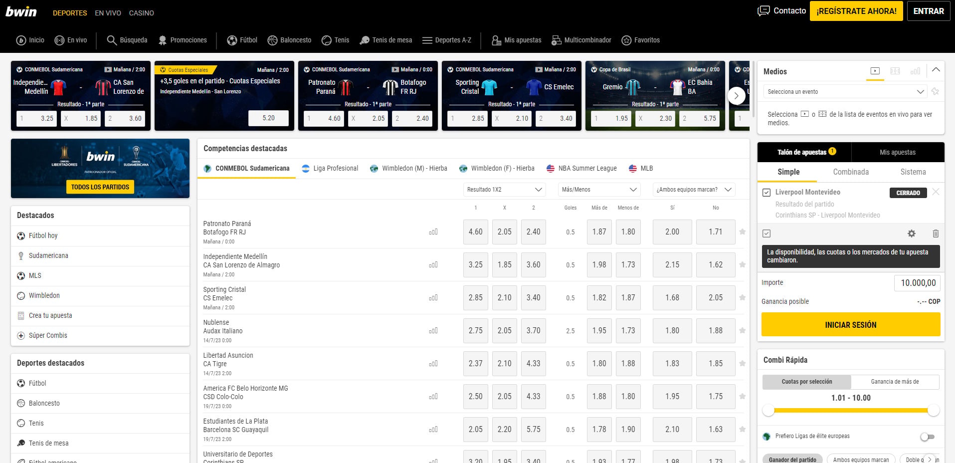 Plataforma de apuestas deportivas